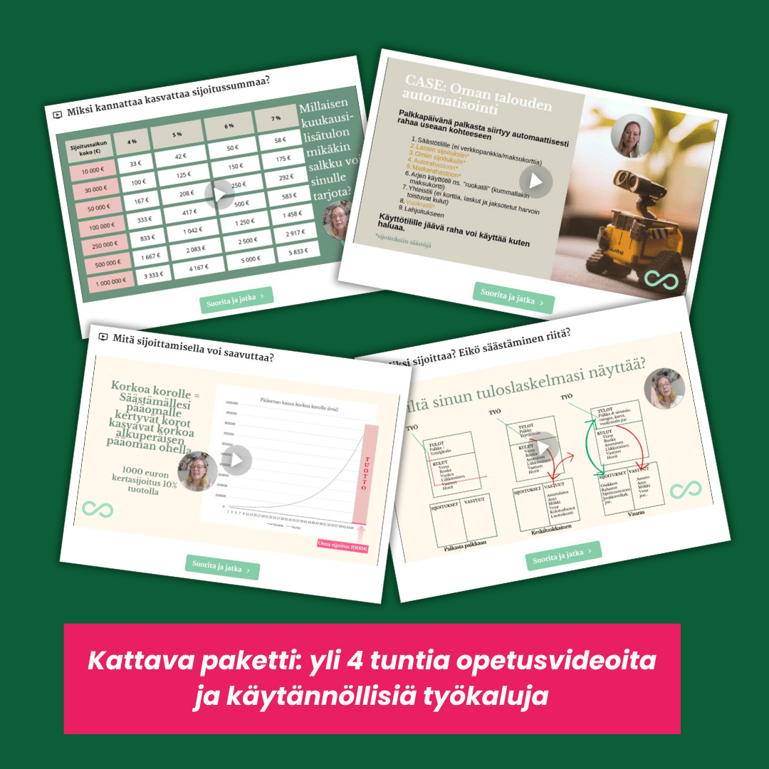 Talousstartti - oma talous haltuun!
